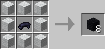 Black wool crafting recipe