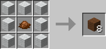 Brown wool crafting recipe