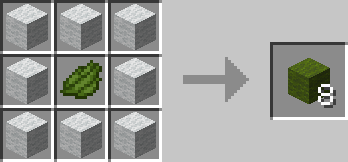 Green wool crafting recipe