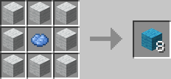 Light blue wool crafting recipe