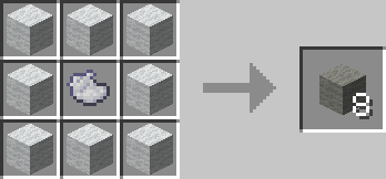 Light gray wool crafting recipe