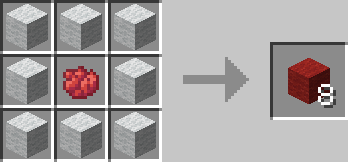 Red wool crafting recipe